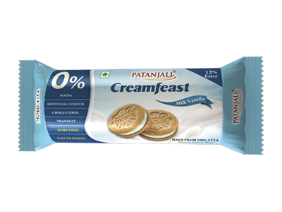 Patanjali Creamfeast Milk Venilla Biscuit 84 g