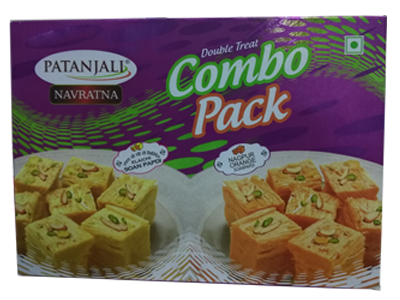 Patanjali SoanPapdi Combo  pure Ghee (Ela+Ora)